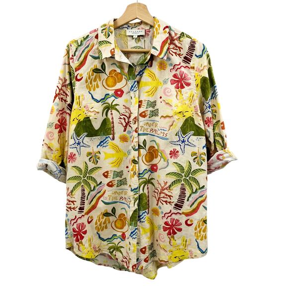 Calypso St. Barth Colorful Button Down - Picture 2 of 5